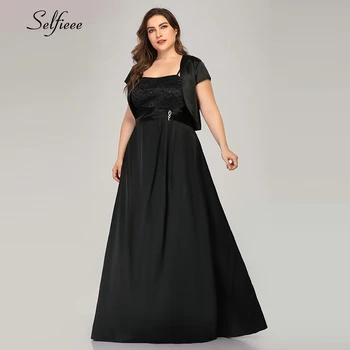 Plus Velikost Black Ženske Obleke V Skladu Z Jakno Eleganten Čipke Maxi Obleke, Dame Poletje Stranke Obleke Vestidos De Festa 2020