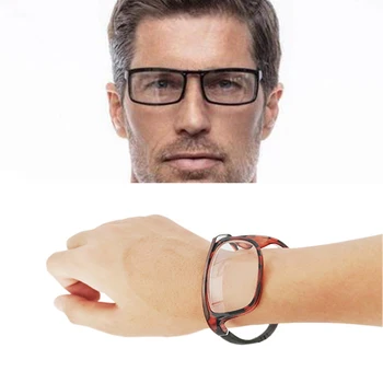 Visoka Kakovost Slap Na Zapestje Zložljiva Obravnavi Očala Zapestje Gledati Očala Magnet visi vratu Nosijo Presbyopia Očala 1.5 2.5