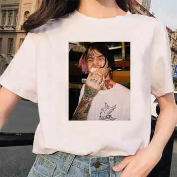 Cry Baby Majica Lil Peep Hip Hop Ženske T-shirt Grafični Natisniti Moda Grunge Estetske Tshirt Vrh Tees Tumblr Ulične