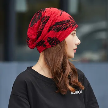 Etnične slog ženske pletene klobuk hooded kapa bombaž korejski slog preprost čipke cvetlični skullies beanies