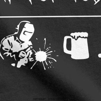 Super O Vratu Tee Shirt Danes Kave Varilec Pivo Seks T Srajce Smešno Varjenje Darilo za Varilec Premium Bombaž Majica
