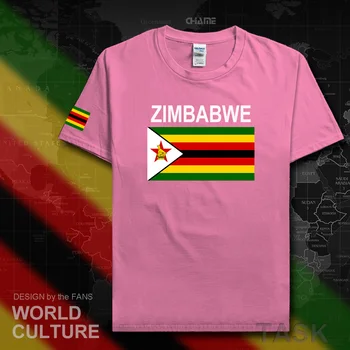 Zimbabve moški majica s kratkimi rokavi 2017 dresov narod ekipa tshirt bombaža t-shirt oblačila tee državi športne ZWE yeZimbabwe Zimbabveja