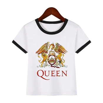 Otroci T-shirt Rock Zasedbe Queen Freddie Mercury Print Majica s kratkimi rokavi Dojenček fant Smešno Oblačila Otrok Športna majica s kratkimi rokavi dekliška vrh tee majica