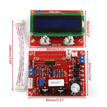 0-28V 0.01-2A Nastavljiv DC Urejeno Napajanje DIY Komplet z LCD Zaslonom