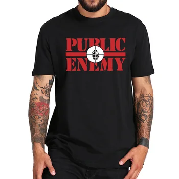 Javni Sovražnik T Shirt Hip Hop Skupina EU Velikost Bombaž Vrhovi Oblačila Klasične Band Prijavite Tees Priložnostne Kratek Rokav Svoboden Homme