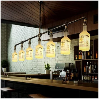 Vintage Železa Mansarda Bar, Dnevna Soba LED Lestenec Industrijske Obesek Svetilke, Luči, Dom za Obešanje Svetilke Kuhinja Napeljave Svetilka