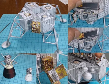 Hyperfine Apollo Pristajalni Modul 3D Papir Model DIY ročno Ustvarjalne Umetnosti Dekoracijo Osebnost Fant Darilo Diy Igrače
