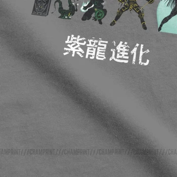 Shiryu Razvoj Majica za Moške, Bombaž Prosti čas, Majice Knights of the Zodiac Saint Seiya 90. letih Anime Tee Majica Kratek Rokav