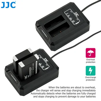 JJC USB Dvojni Polnilec za Fujifilm NP-95 NP95 Ricoh DB-90 Baterije za Fotoaparat Fuji XF10 X100T X100S X100 Nadomešča BC-65N