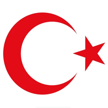 Avto Nalepka Smešno Moda Ustvarjalne Državni Grb Turčija Luna Star turškega Auto Dekoracijo PVC Nalepke