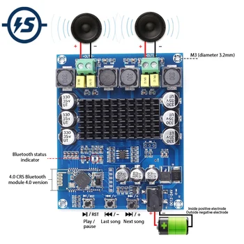 Bluetooth Digitalni Avdio Ojačevalec Modul Dual Channel Odbor 2x120W TPA3116D2 IS-M548 Za Bluetooth Delitev Brezžični Zvočnik DIY
