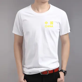 2019 poletje T-shirt za moške modne blagovne znamke na Kitajskem natisnjeni bombaža T-shirt za moške, modni priložnostne kratek sleeved majica s kratkimi rokavi top T-shirt