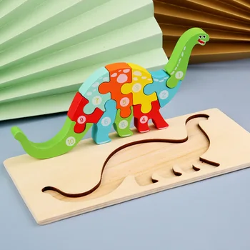 Baby 3D lesene puzzle izobraževalne igrače zgodnjega učenja Živali/Promet Uganke Izobraževalne Učenje Igrače Sestavljanke