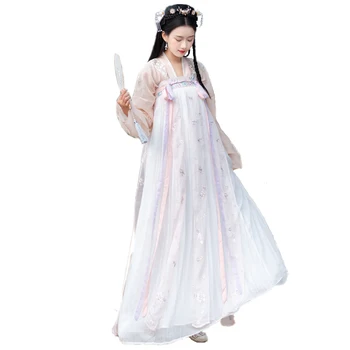 Moda Orient Tradicionalnih Hanfu Obleko Vezenje Tang Dinastije Stari Kostum Pravljice Obleko Hanfu Ljudski Ples, Oblačila za Fazo