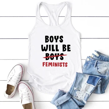 Fantje Bodo Feminists Pismo Tiskanja Ženske T-shirt Kratek Rokav Poletje Svoboden Feminizem Feminizem Tee Srajce Femme Ropa De Mujer