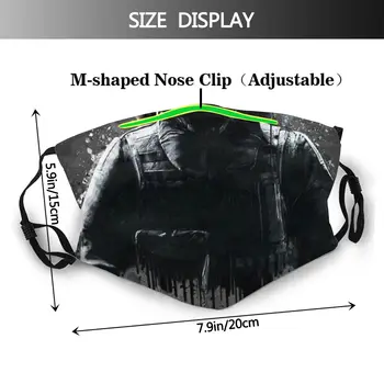 Mavrica Šest Obleganje FBI SWAT Spetsnaz Strelec Igre Blitz Pop Cul Umetnosti Maska Usta pokrijte S Filtri za Zaščitne Obrazne
