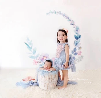 150*150 cm Otroška Fotografija Odejo Cvetlični Baby Ozadje za Foto Studio Novorojenčka Fotografija Prop Ozadje ,#P2481