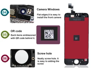 Za iPhone 7 Zaslon Zamenjava Črni Plošči, Sintron OEM LCD-Zaslon, Zaslon na Dotik, Računalnike Montaža za Popravila tudi Brezplačna Orodja