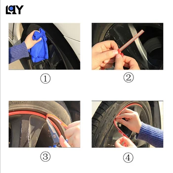 LQY 8M avto nalepke kolo zaščito pnevmatike dekoracijo multicolor moda avto dobave