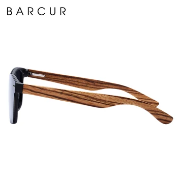 BARCUR Luxury Letnik Sonce Senci Moških Lesene sončna Očala UV400 Zaščito, Moda Kvadratnih sončna Očala Ženske