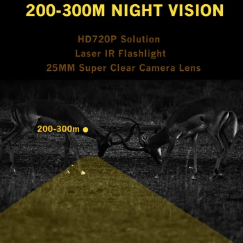 Megaorei 3 Optični Noč Pogled Teleskop Lov Night Vision Puška Področje HD720P Video Snemanje Lovska Kamera z IR laser