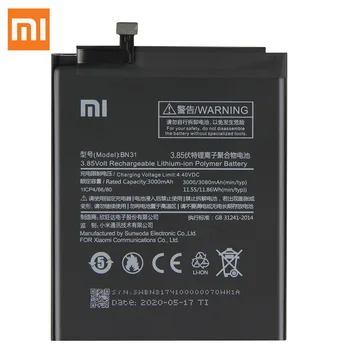 Xiao Mi Originalne Nadomestne Baterije BN31 BN20 BM49 BM4E Za Xiaomi Mi 5X Mi5X A1 Redmi Opomba 5A Mi 5C Mi Max Mi Pocophone F1