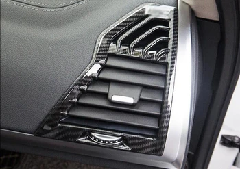 Za BMW X3 G01 2018 ABS Ogljika /Krom mat Avto Notranje Strani klimatske naprave Air Vent Vtičnico Kritje Trim avto Dodatki