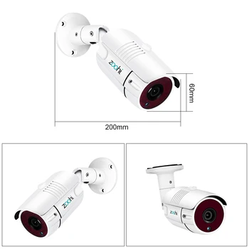 Zoohi AHD nadzorni Sistem 1080P Video nadzorni Sistem Prostem Kamere Nepremočljiva Night Vision Varnostne Kamere Kit IP66