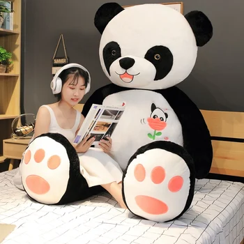 Velikan Srčkan Big Panda Lutka Nagačene Živali Plišastih Igrač Blazino Otroci Otrok Rojstni Dan Božična Darila, Risanka Doma Dekor Dropship
