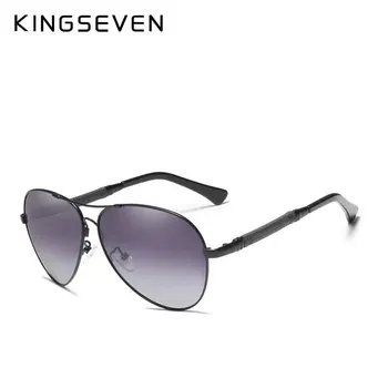 KINGSEVEN Visoke Kakovosti Pilotni sončna Očala Moških Polarizirana UV400 sončna očala Goggle Oculos De Sol Pribor Vožnje Očala