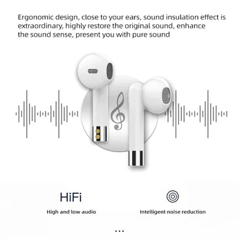 Brezžične Slušalke Bluetooth 5.0 Slušalke TWS Slušalke Šport Čepkov Z Mic Slušalka Za Iphone Xiaomi Samsung Huawei oppo