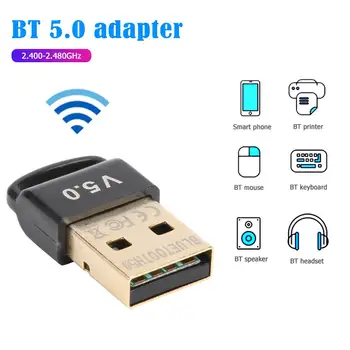 USB Namizni Računalnik Prenosni Bluetooth 5.0 Sprejemnik Oddajnik Glasbe, Audio Sprejemnik Oddajnik Za Okna XP/Vista7/8/10