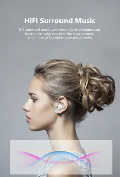 Šport Slušalke Bluetooth Čepkov Brezžične Slušalke Touch Kontrole HD Klic Slušalke TWS Stereo Igranje Z Mikrofonom