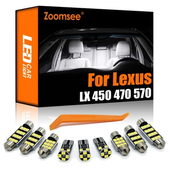 Zoomsee Notranjosti LED Za Lexus LX 450 470 570 LX450 LX470 LX570 1996-2020 Canbus Vozila Žarnice Notranja Kupola Zemljevid Branje Svetlobe Kit