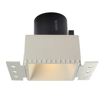 Aisilan LED vgradni downlight, brez okvirjev kvadratnih dvojno glavo snemljiv zamenljive modul anti glare, vgrajena v samem svetlobe