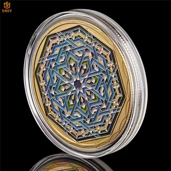 5Pcs/Veliko Azijskih Saudi Arabian Islamske Ramadana Kareem Kulture Praznovali Svetovni pozlačeni Barvi Spominski Kovanec Zbirka