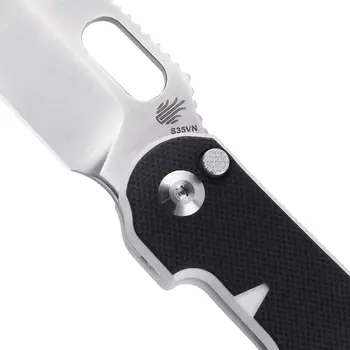 Kizer Kampiranje Nož Kormoran KI4562 2020 Novo Flipper Gumb Nož z S35VN Jekla Rezilo in Črno G10 Ročaj