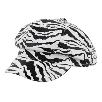 USPOP Octagonal klobuki ženske novi korejski zebra vzorec PU octagonal skp PU viasor skp za jesen