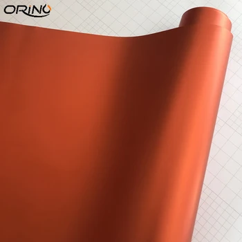 50x300cm Matt Kovinsko Oranžna Vinil Folijo Car Wrap z Air Bubble Free Krom Mat Film Zavijanje Nalepka