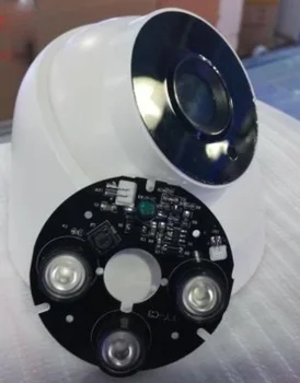 Nova Kupola Kamere Ohišje Plastično dodate 3 LED IR Varnosti CCTV Kamere Ohišja Za AHD IPC CCD PCB