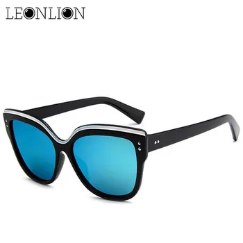 LeonLion 2021 Top Blagovne Znamke Oblikovalec Sončna Očala Ženske Moški Luksuzni Mačka Oči Bonboni Objektiv Lady Sončna Očala Classic Vintage Buljiti