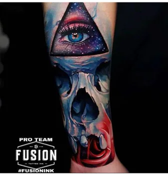 NOVO Fusion 30 ML / Steklenica Airbrush Tattoo Ink 16 Barve Pigment Set Za Barvo Telesa Tatoo Barvni Pigment Tatoo orodje