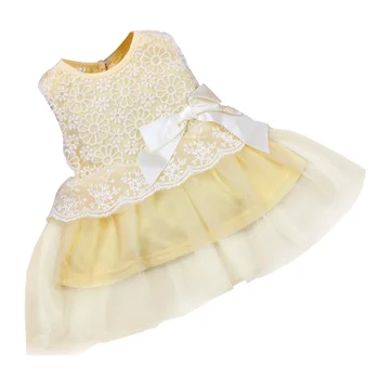 Srčkan blagovne Znamke Baby Obleka Princess Poroka Stranka Čipke Cvet Baby Dekleta Obleke brez Rokavov Novorojenega Dojenčka Dekle Obleko 9 barve