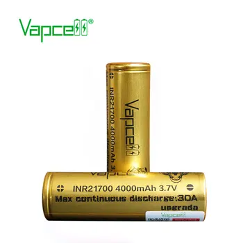 4pcs VAPCELL INR 21700 baterija 4000 mah akumulatorska litijeva baterija 30A Za Svetilke elektronska ročna orodja baterijo 3,7 V