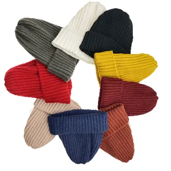 VISROVER 9 colorways en niz unisex Jeseni, pozimi barva akril beanies šal, rokavice unisex Toplo skp& mreža za lase rokavice ujemajo